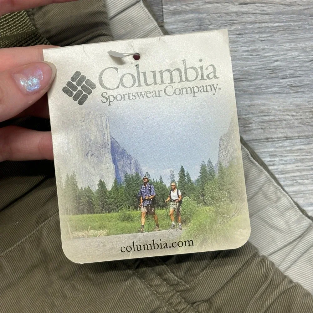 NEW‎ Columbia Sportswear Brown Men XL Web Belt Chino Shorts Gorpcore NWT TAGS